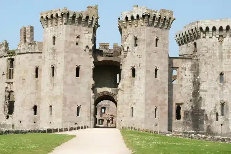 Now: Raglan+Castle+Monmouthshire+1870+-+2025