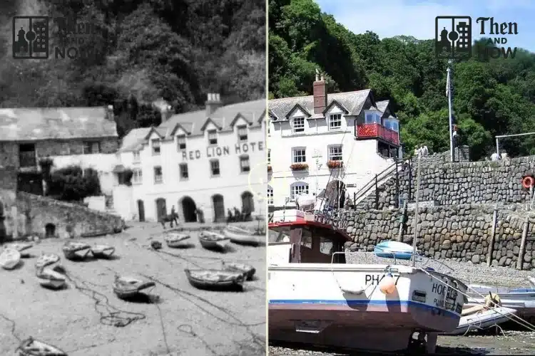 Clovelly harbour Devon 1912 – 2024