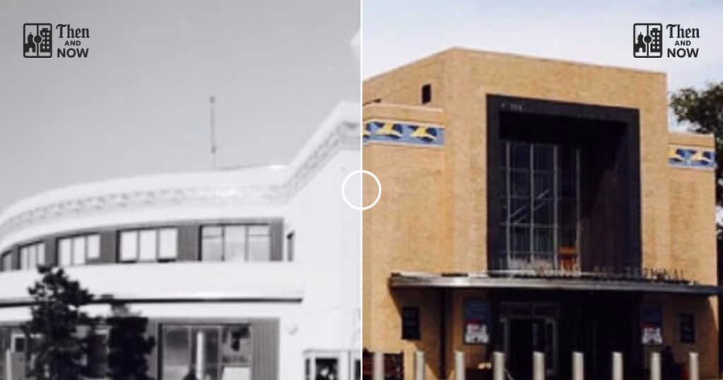 Then and now comparison: (1) Facebook, la Guardia Airport, New York 1975 – 2015