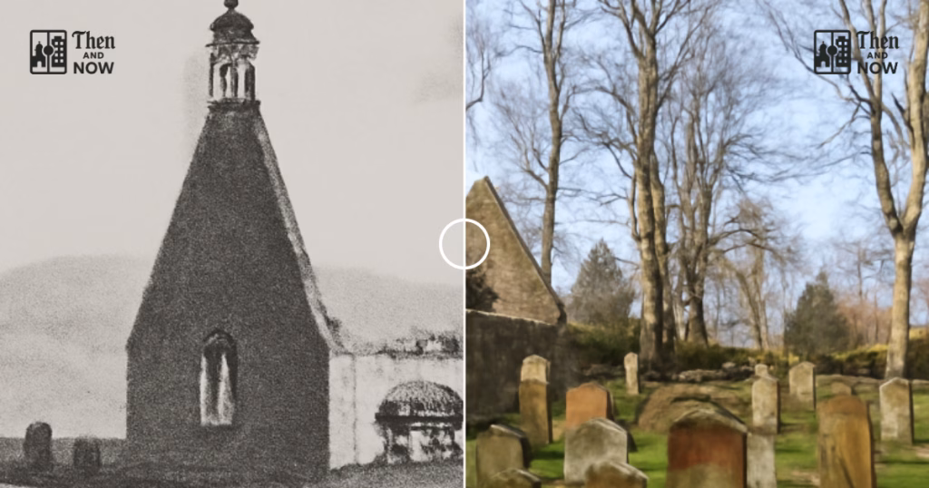 Then and now comparison: Alloway Kirk 1797 – 2025