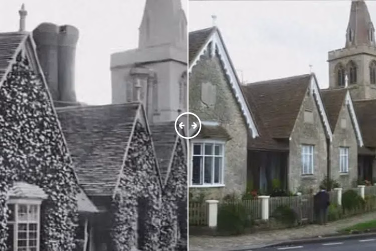 Almshouses Linton Hill Kent 1910 – 2024 - BOTH