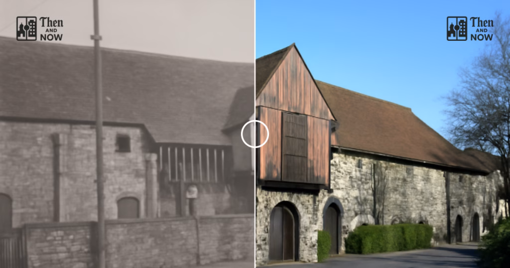 Then and now comparison: Archbishop’s Palace 1910 – 2025