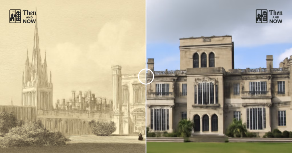 Then and now comparison: Ashridge House 1824 – 2024