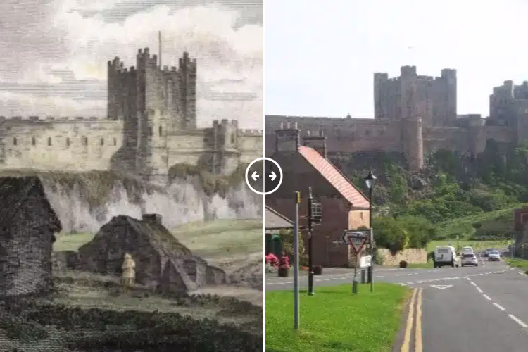 Bamburgh Castle Northumberland 1797 – 2024 - BOTH