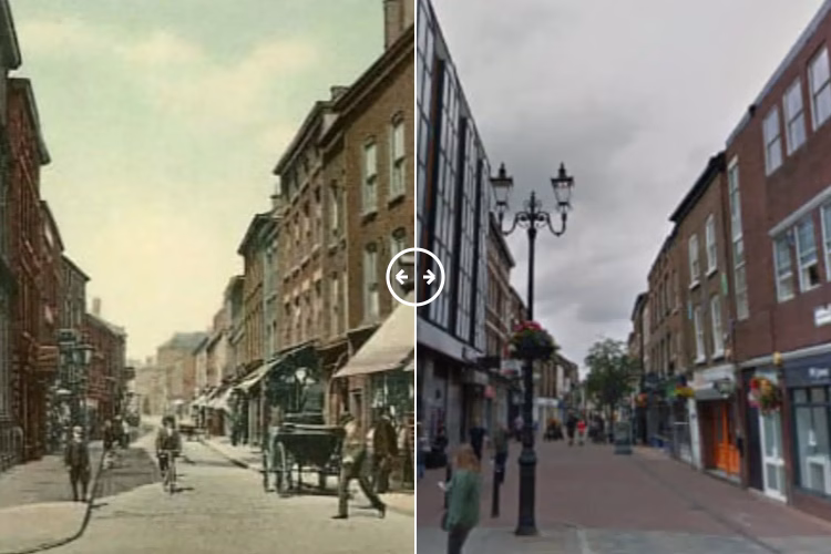 Chestergate Macclesfield c1900 – 2025 - BOTH