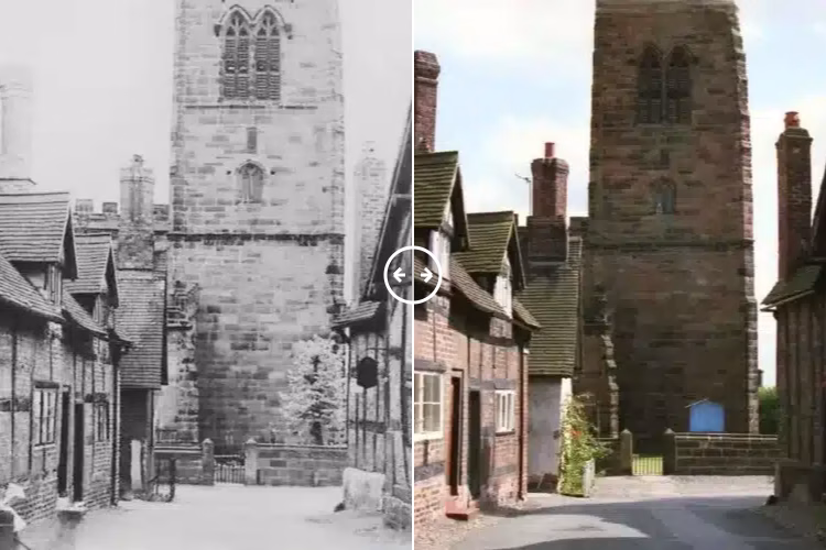 Church Street Great Budworth 1900s – 2025 - BOTH