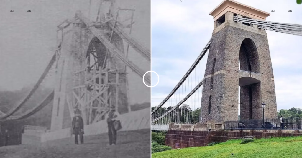 Then and now comparison: Clifton Suspension Bridge Bristol 1800s – 2024