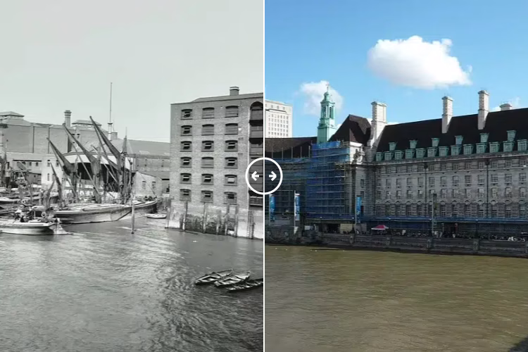 Then and now comparison: County Hall London 1906 – 2016