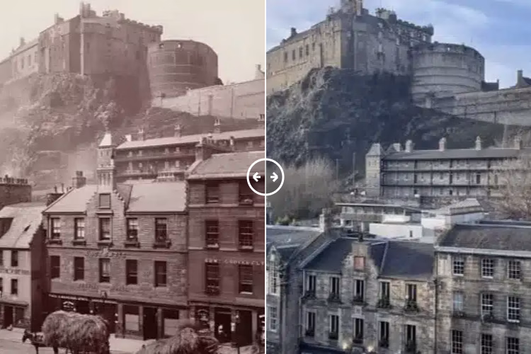 Edinburgh Castle 1886 – 2024 - BOTH