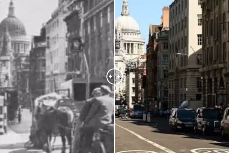 Fleet Street London 1900s – 2024 - BOTH