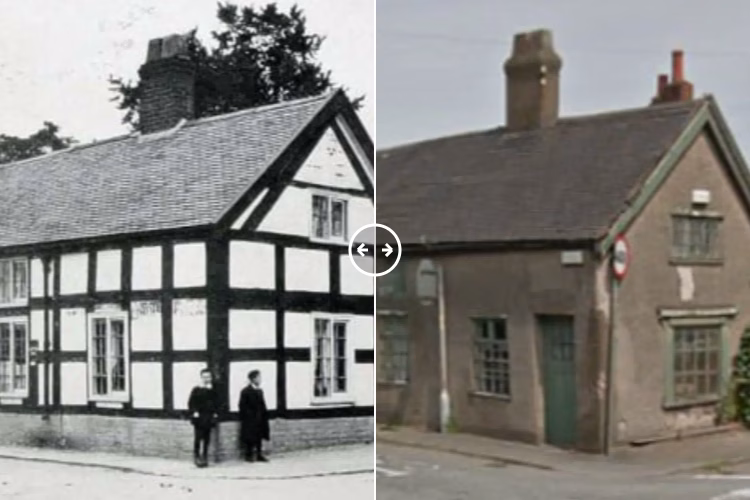 Gawsworth Post Office Macclesfield c1900 – 2025 - BOTH