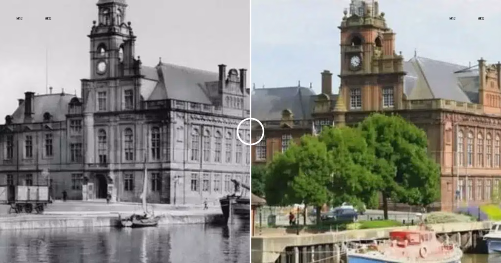 Then and now comparison: Great Yarmouth Town Hall 2024 – 2024