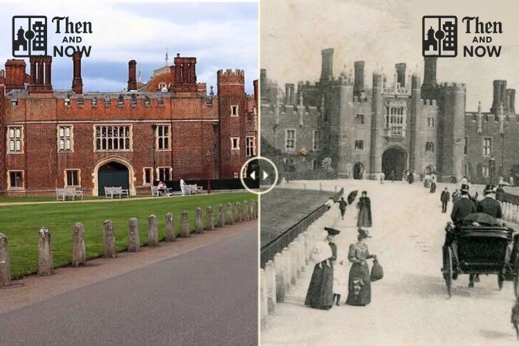 Hampton Court Palace 1900 - 2024 - BOTH