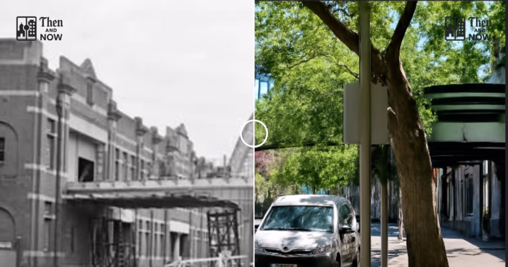 Then and now comparison: Hickson Road, Dawes Point, Sydney 1939 – 2026