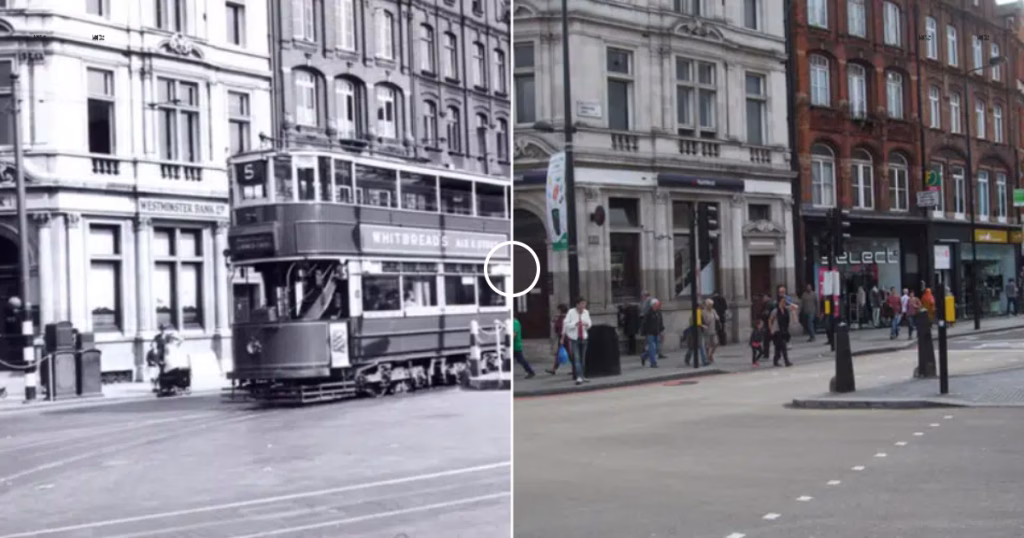 Then and now comparison: High Street Camden 1938 – 2013