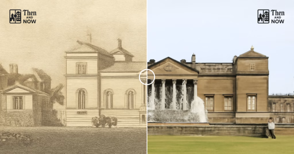 Then and now comparison: Holkham Hall, Norfolk 1818 – 2025