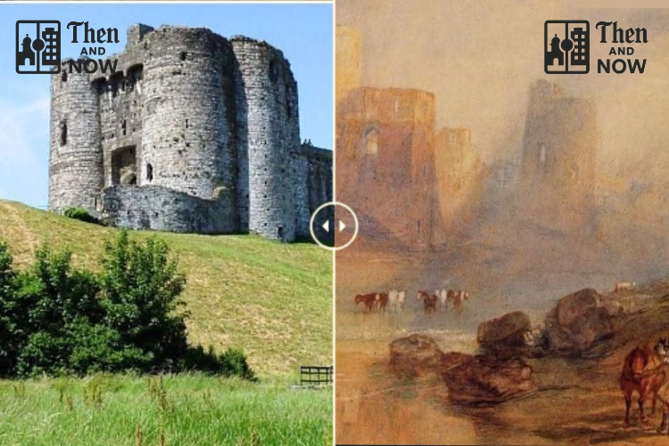 Kidwelly Castle 1837 - 2024 - BOTH