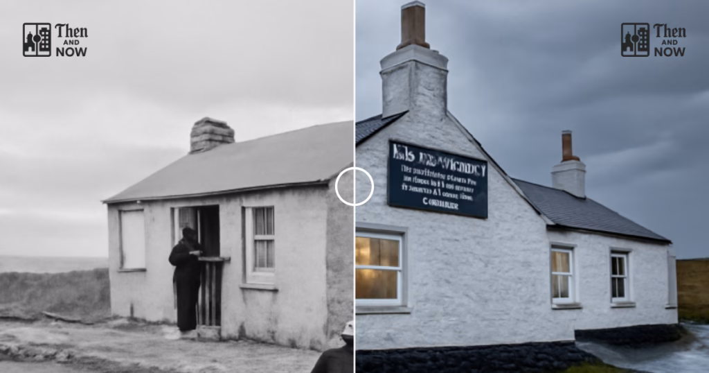 Then and now comparison: Last House, Land’s End 1907 – 2026