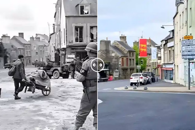 Le Haye-du-Puits Normandy 1940s – 2025 - BOTH