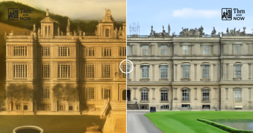 Then and now comparison: Longleat House 1687 – 2024