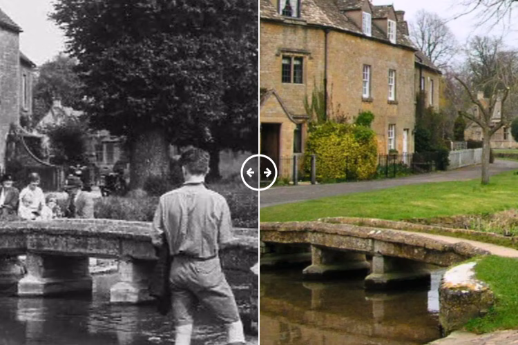 Lower Slaughter Cotswolds 1930 – 2024 - BOTH