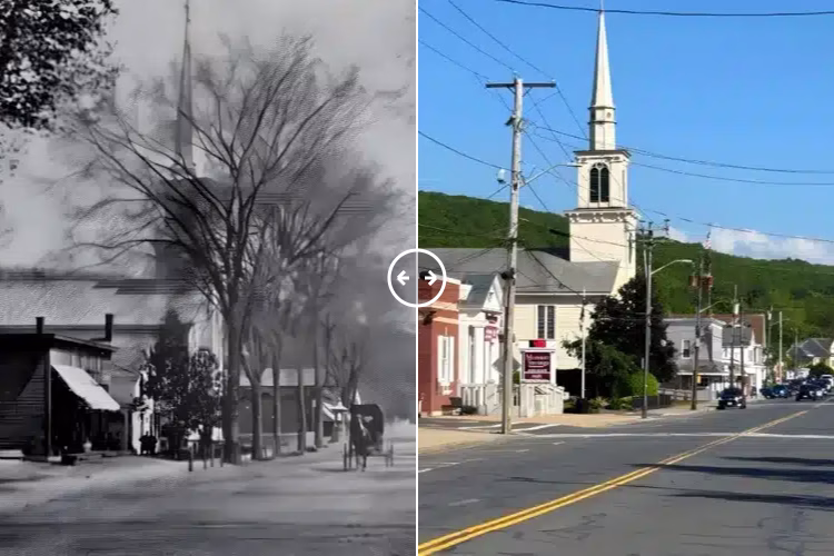 Main Street Monson Massachusetts 1892 – 2025 - BOTH