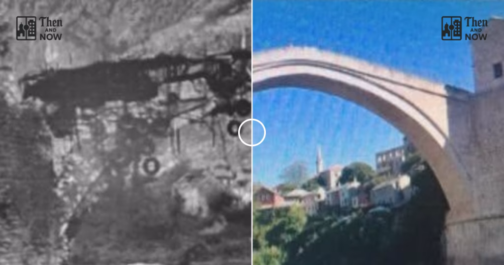 Then and now comparison: Mostar, Bosnia 1993 – 2012