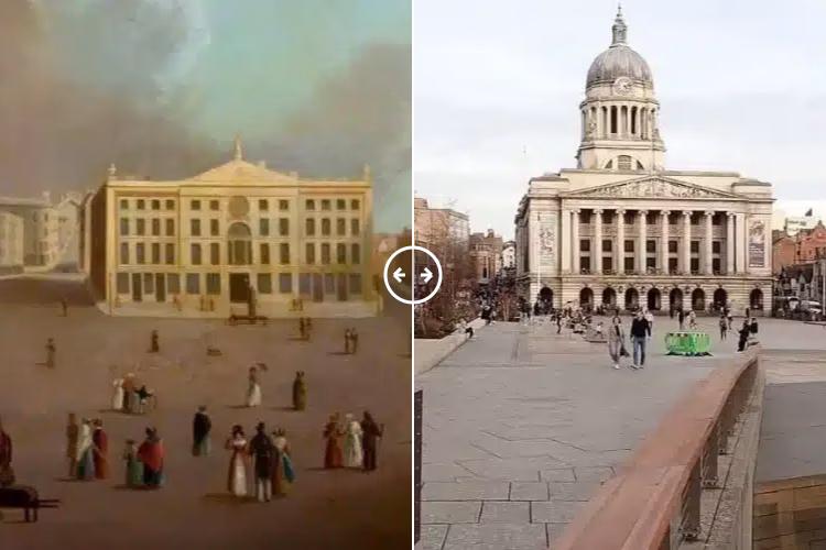 Nottingham Market Place 1827 – 2024