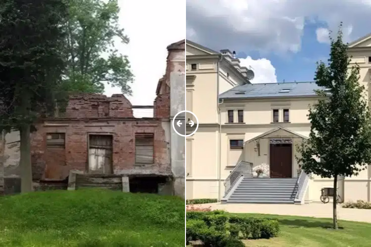 Pałac Warlity Olstynek Poland 1956–2025 - BOTH