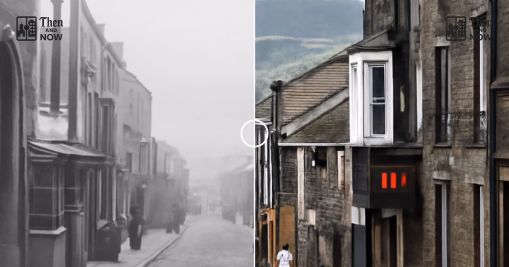 Then and now comparison: Pateley Bridge High Street 1902 – 2025