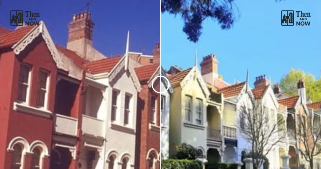 Then and now comparison: Peel Street, Kirribilli 1974 – 2026