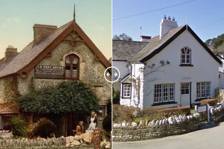 Then and now comparison: Post Office Lee Devon 1800s – 2024