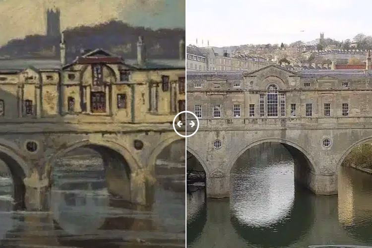 Pulteney Bridge Bath 1845 – 2024 - BOTH