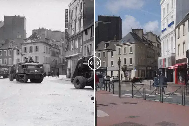 Quai de Caligny Normandy 1944 – 2025 - BOTH