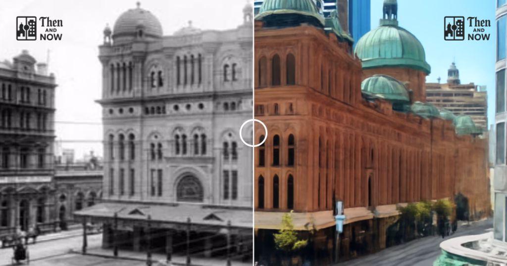 Then and now comparison: Queen Victoria Building, Sydney 1900 – 2026
