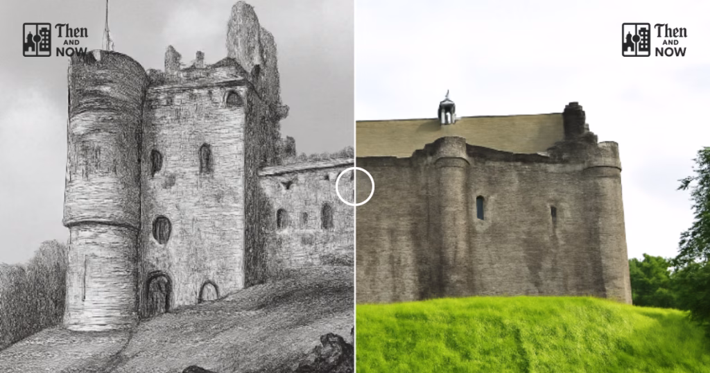 Then and now comparison: Scotland’s Doune Castle 1852 – 2025