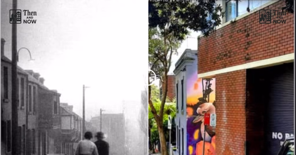 Then and now comparison: Sophia Street, Surry Hills 1911 – 2025