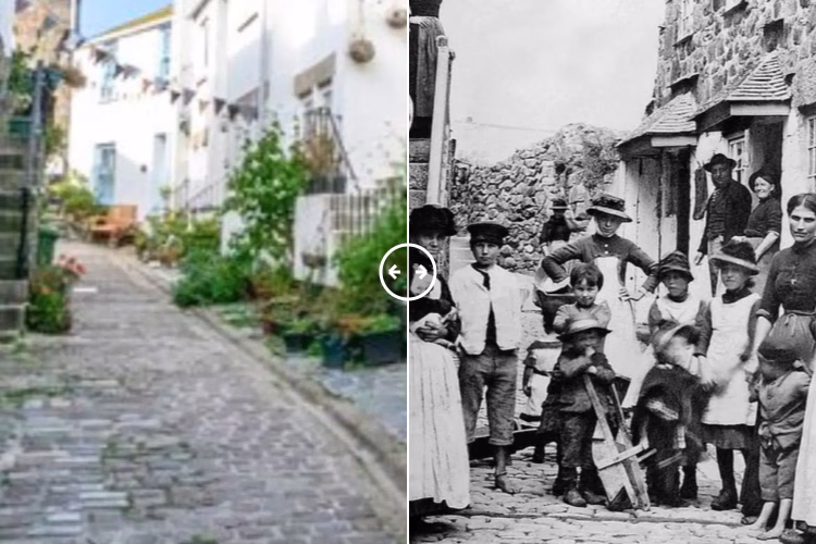 Then and now comparison: St Ives Cornwall c1900 – 2024