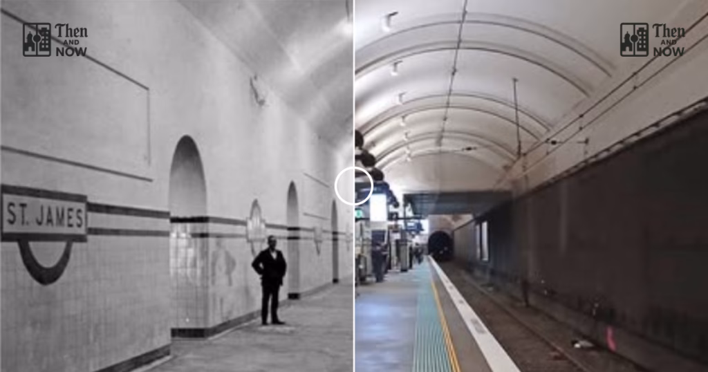 Then and now comparison: St James Station, Sydney 1926 – 2026