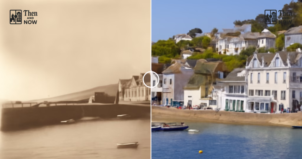 Then and now comparison: St Mawes Harbour 1904 – 2026