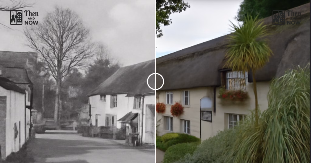 Then and now comparison: The Hoops Inn 1900 – 2025
