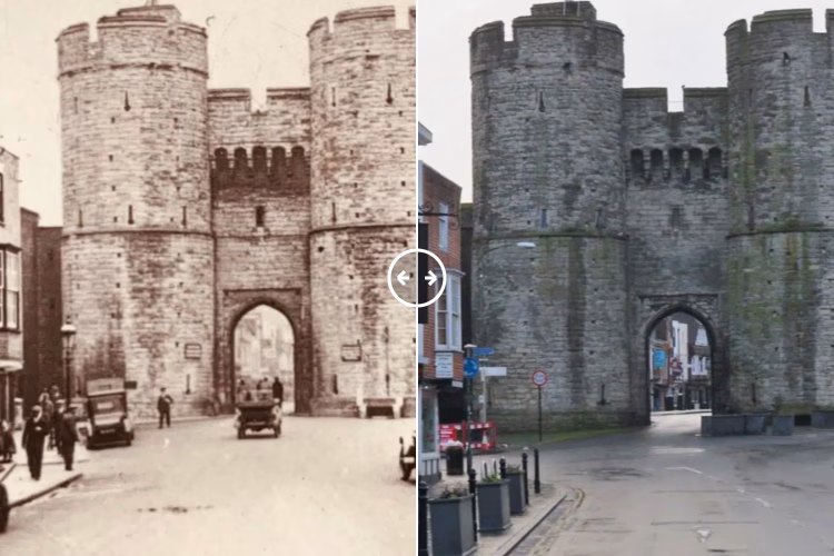 Westgate Canterbury c1890 – 2024 - BOTH